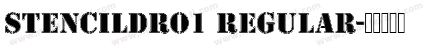 StencilDRo1 Regular字体转换